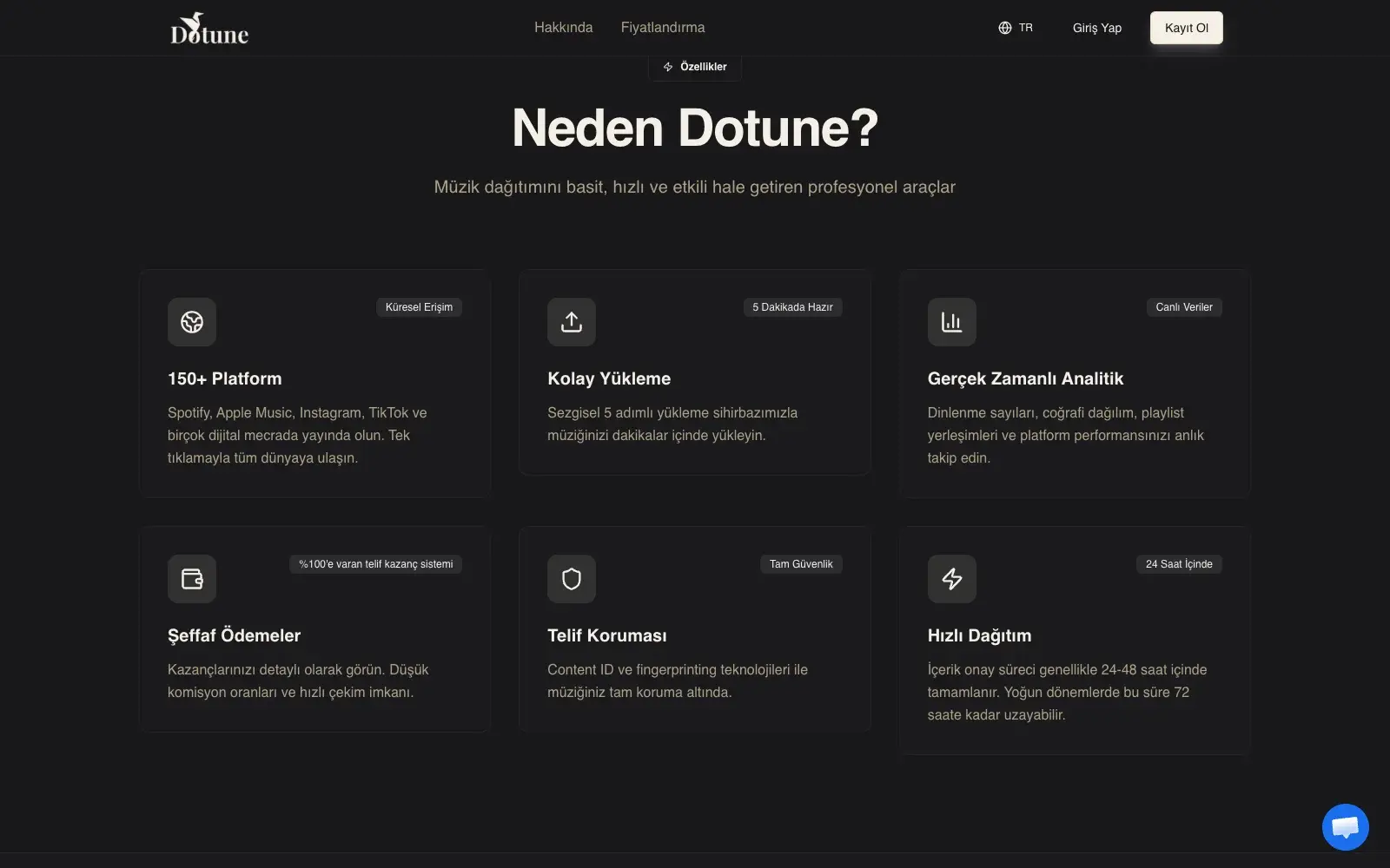 Dotune sitesinin devam eden bölümü.