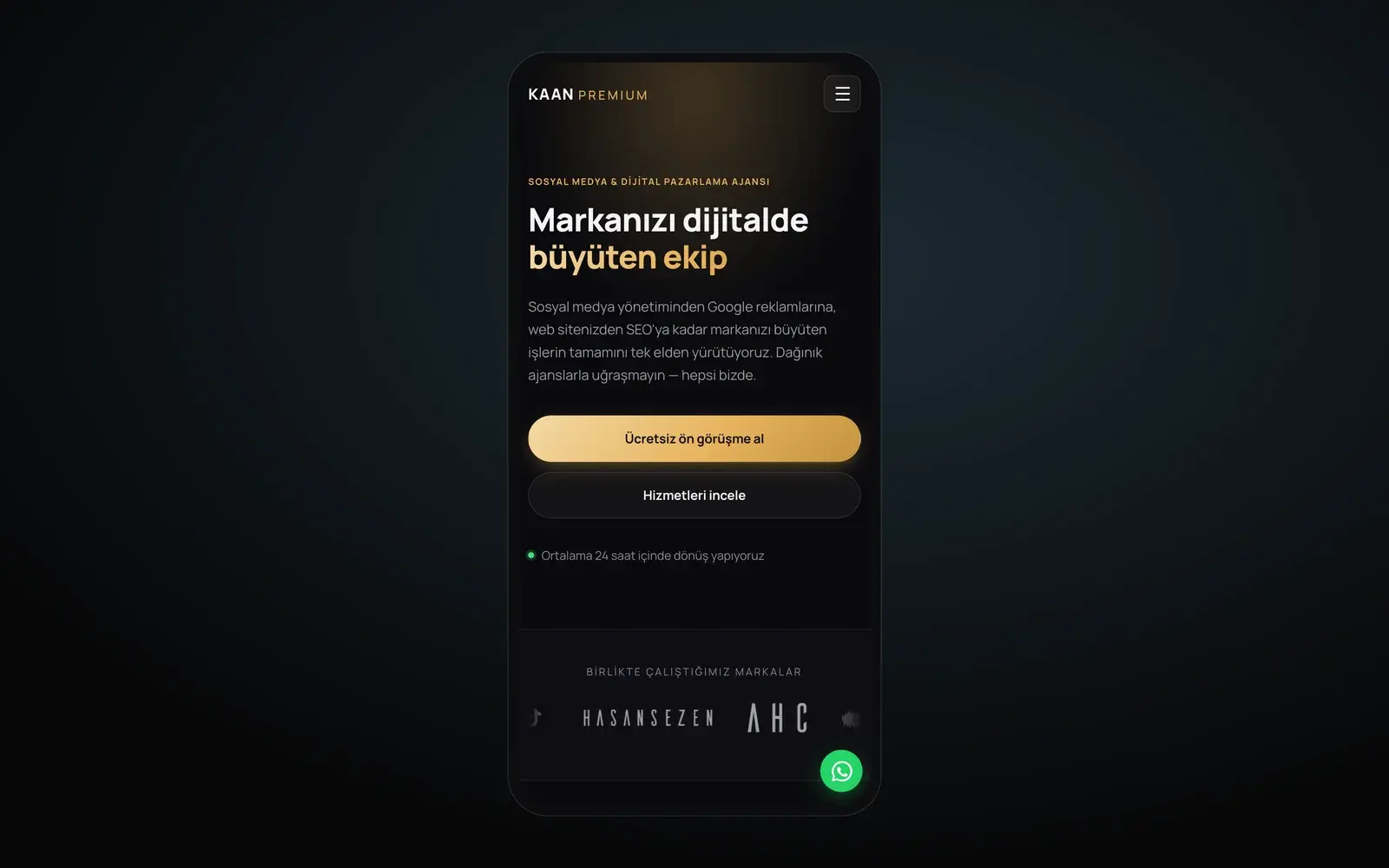 Kaan Premium mobil görünümü.